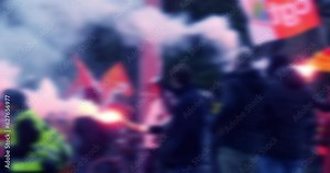 A unified march of anonymous protesters fighting for their rights, expressing their collective determination for justice and equality.