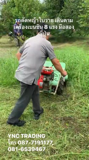 รถตัดหญ้าใบวาย เดินตาม เครื่องเบนซิน 8 แรง มือสองญี่ปุ่น 🇯🇵 🌟ราคา 26,000 บาท ➡️ยี่ห้อ Baroness รุ่น HM72 เครื่องยนต์เบนซิน SHIBURA GEF30RE ขนาด 8 แรง ➡️ขนาดใบตัดกว้าง 70 เซนติเมตร ▶️มีเกียร์ เดินหน้า 3 ถอยหลัง 1 ➡️เช็คระบบ พร้อมใช้งาน ☎️สนใจโทรสอบถามได้ครับ โทร📞 087-7191177 ,📞081-6439467 ✳️ Line : jokejang หรือ https://line.me/ti/p/pZQUjwiLPa ➕พิกัดที่ตั้ง➕ 13°48'28.5"N 100°15'17.7"E https://goo.gl/maps/MARZUqfrmJzFukKp7 ▶️ Facebook : www.facebook.com/ynctrading 📍หจก. วาย เอ็น ซี เทรดดิ้ง 