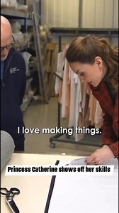 Princess Catherine tries her hand at cutting #princess #princesscatherine #katemiddleton #royalfamily #sewing #princewilliam | British Royal Family News