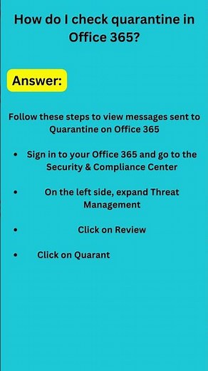 How do I check quarantine emails in Office 365?