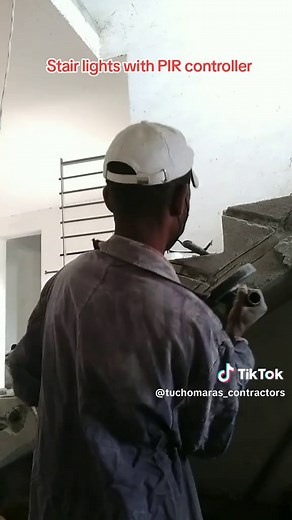 Stair lights ya PIR controller pipping. Call 0790728993 @JOJ @johnsunny #construction #fyppppppppppppppppppppppp #plumbing #electrician #mjengo #trendingvideo #kenyantiktok #construction #kenyantiktok🇰🇪