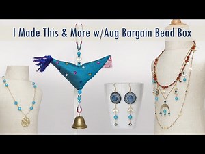 What I Made with the August 2025 Bargain Bead Box + My Leftovers | Jewelry Making Ideas & Tutorial