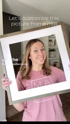 DIY Oversized Picture Frame Mats