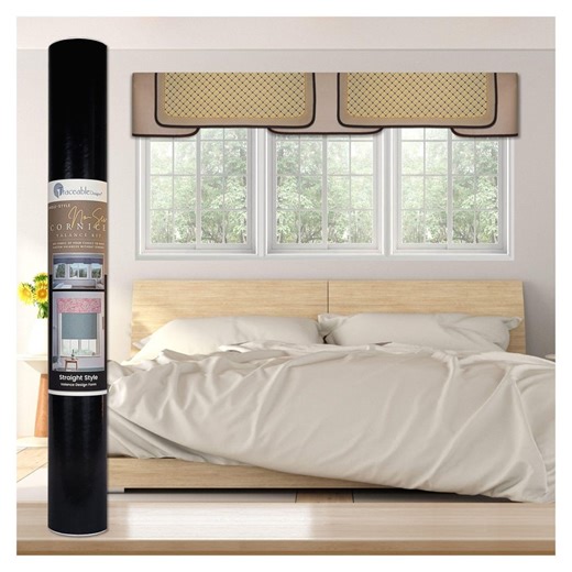 No-sew Straight Cornice Valance Kit: DIY Window Treatment - Etsy