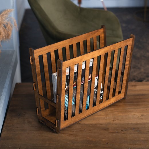 Magazine Rack Table, Wood Magazine Holder, Magazine Holder for Desk, Magazine Rack Floor, Desktop Book Stand, Freestanding Bookshelf - Etsy