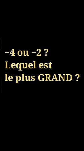Comparer et ordonner les nombres relatifs #Shorts