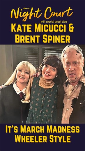 Kate Micucci, Brent Spiner and Night Court? Oh my! The Wheelers roll into town in a soon to be classic episode of equally classic Wheeler bad luck, steamy love interests and the court case of the century. Don’t miss some March Madness Wheeler style with an all new Night Court this Tuesday on NBC at 8:30/7:30c! | Melissa Rauch