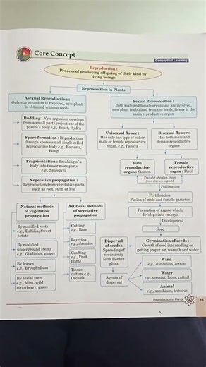 class 7 science chapter Reproduction in plants summary#science