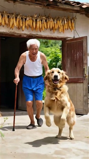 The golden retriever spotted the fire and immediately called for help!#rescue #金毛犬 #shortsvideo
