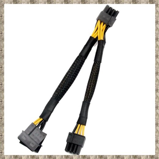 Dual 4Pin IDE to GPU Dual 8Pin(6+ 2)Pin Power Supply Cable PCI-E PCI Express Graphics Video Display Card Adapter | Lazada Singapore