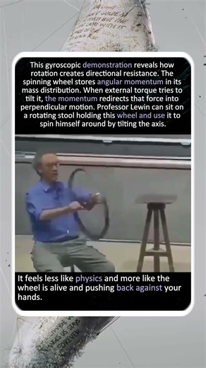HOW A BICYCLE WHEEL BECOMES AN INVISIBLE FORCE FIELD WHEN IT SPINS