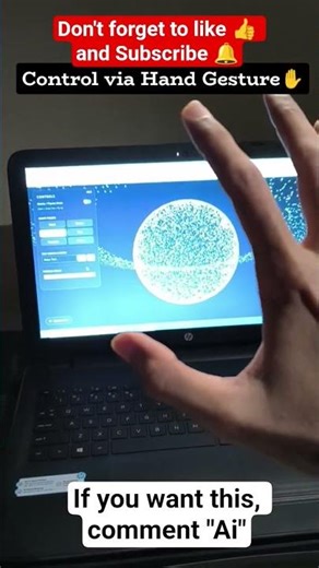 Gemini particle control game with Hand gesture 3d #viral #trending #youtubeshorts #gemini #ai