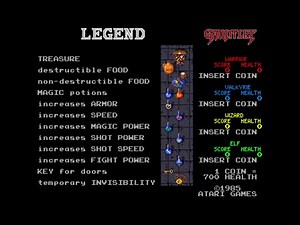 Gauntlet Arcade Game, Atari 1985, longplay