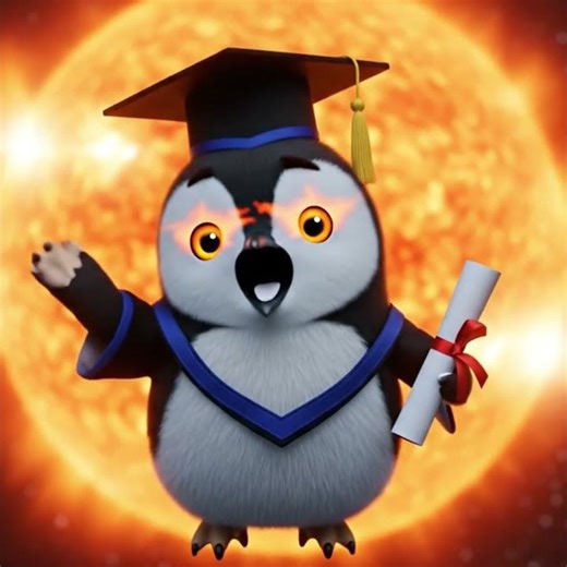 Fart Penguin Joke | Why didn’t the Sun go to college? #Penguin #joke #funny #dadjokes #shorts