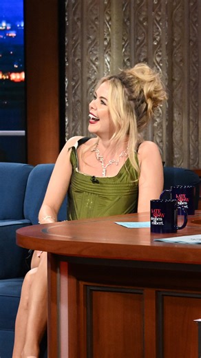 1.1M views · 10K reactions | Saoirse-Monica Jackson has experienced some occupational hazards. #Colbert #SaoirseMonicaJackson #HBD | The Late Show with Stephen Colbert | Facebook