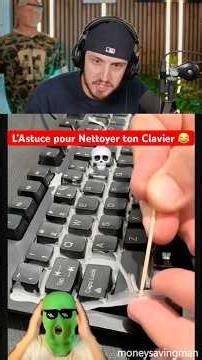 The Trick to Clean Your Keyboard 😂💀