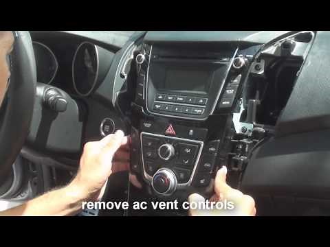 remove stereo Hyundai Elantra 2011-2013