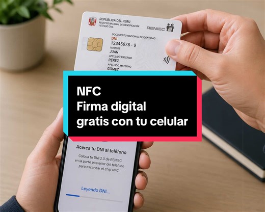 Firma digital con DNI electrónico desde celular NFC