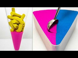 Very Satisfying and Relaxing 358 Kinetic Sand ASMR Drop and Squish