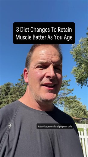 Here are three changes you need to make in your diet to retain muscle better as you age. I've been a functional medicine doctor for more than 25 years, and the same eating pattern that maintained your muscle at 30 will quietly let it slip away at 60. Change number one: Eat more protein per meal than you used to need. Younger muscle responds to a modest protein hit. Older muscle has what is called anabolic resistance, and it takes meaningfully more protein in a single sitting, closer to 30 to 40 