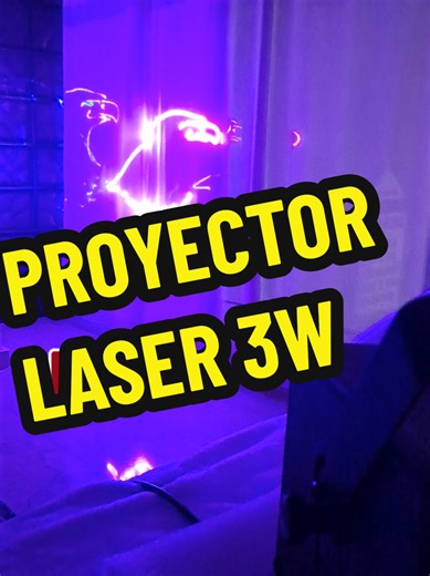 Proyector laser 3W con funcion control por Bluetooth Pro Iluminacion y Sonido