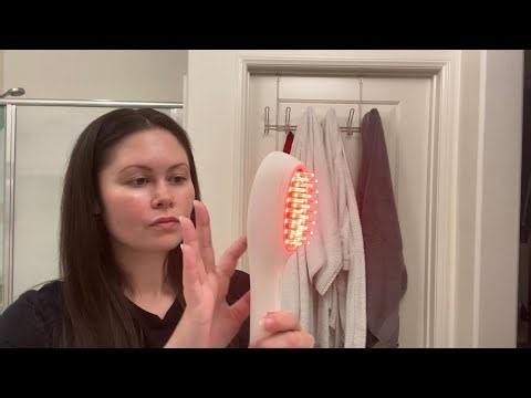 My thoughts on this red light hair growth comb! PUPCA Laser Therapy Hair Growth Comb review and demo