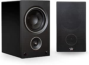 PSB Speakers AM5 Powered Bookshelf Speakers with Bluetooth and Phono Preamp - Black