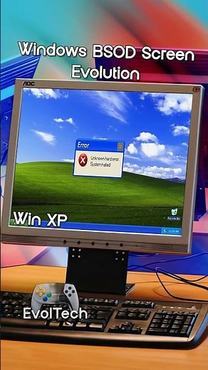 All Windows BSOD Screen Evolution