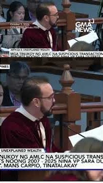 Sen. Alan Cayetano criticized AMLC's presentation of 'suspicious transactions'... | GMA News