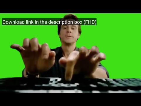 Fast Typing Jim Carrey Green Screen | Iconic No Copyright Meme