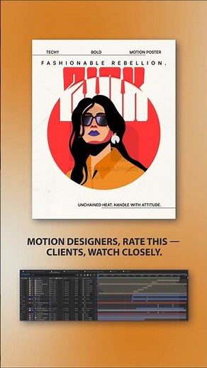 Adobe Illustrator → After Effects: Street Wear Brand Motion Poster Reveal #posteranimation