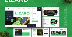 Lizard - Animal Powerpoint Templates