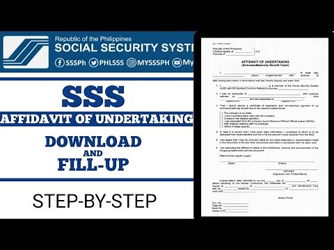 PAANO MAG DOWNLOAD AT FILL UP NG AFFIDAVIT OF UNDERTAKING| HOW TO FILL UP AFFIDAVIT OF UNDERTAKING