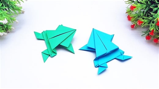 Paper Frog Making | Paper Frog That Jumps | How To Make a Paper High Jumping Frog #PaperJumpingFrog #PaperFrogMaking #PaperFrog | Entertaining Arts