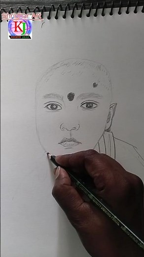 how to draw baby sketching and shading baby portrait sketch