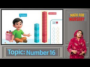 Math for Kids 4+ | Number Sixteen (16) Teacher Guide | Counting & Writing Activities