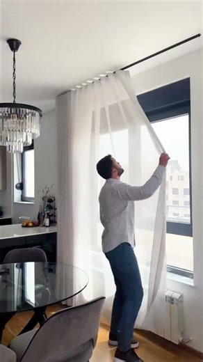 Black Snake Track Install + Curtain Demo | Modern Wave Look #homedecor #curtains #interiordesign