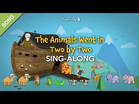 The Animals Went in Two by Two | Sing-Along with Lyrics for Kids [SONG]