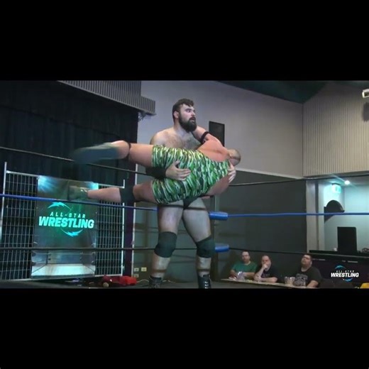 All-Star Moments - 121 Kilogram Blakestone SLAMMED By Jack Dullahan! #allstarwrestling #shorts
