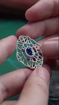 I printed my own silver ring with a 3D silver pen ✨ #handmadejewelry #diy #jewelry