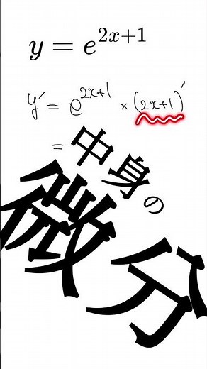 【数Ⅲ】指数関数の微分#ネイピア数#shorts