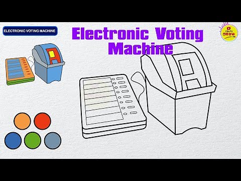 How To Draw EVM | Electronic Voting Machine