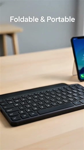 This foldable keyboard fits in your pocket but works anywhere