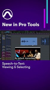3.4K views · 39 reactions | Speech-to-text in Pro Tools: Viewing & selecting transcriptions ▶️ youtu.be/a_0QB8f4VUw #protools #speechtotext #ai #audiopost #postproduction #musicproduction #mixing #recording #avidprotools #daw #avid | Avid Pro Tools | Facebook