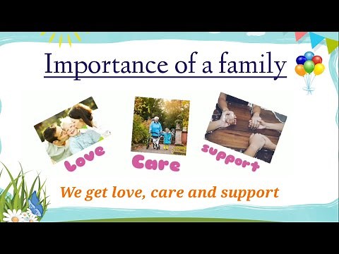 EVS Chapter My Family | Importance of a Family | Why Family Is Important To Us