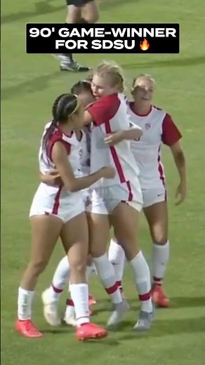 GAME-WINNER WITH 22 SECONDS LEFT for San Diego State Women's Soccer thanks to KK Chowana Bandhu 🔥