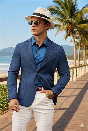 Men's Lightweight Blazer: Casual Tailored Jacket (2-button Style) - Etsy