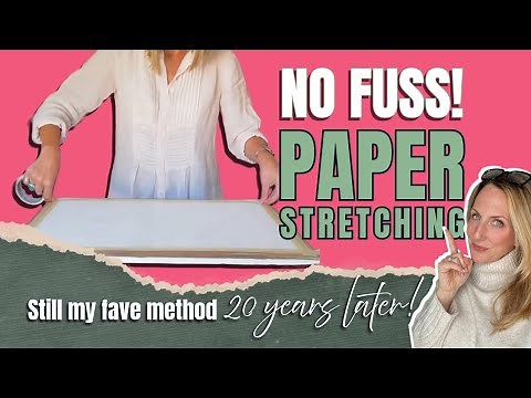 How to Stretch Watercolour Paper THE EASY WAY!