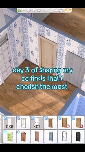 HALF-OPEN door cc! Because whose doors are ever fully closed? 😌 #sims4 #sims4cc #sims4mods #sims #thesims #ccfinds #sims4build #simmer #inspiration #customcontent #videogames #interiordesign #sims4gameplay | Caviarsims