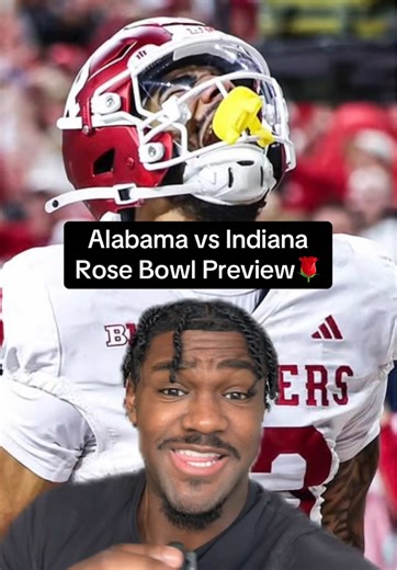 Alabama vs Indiana for the Rose Bowl will be CINEMA🤩🌹 #football #collegefootball #collegefootballplayoff #rolltide #indiana